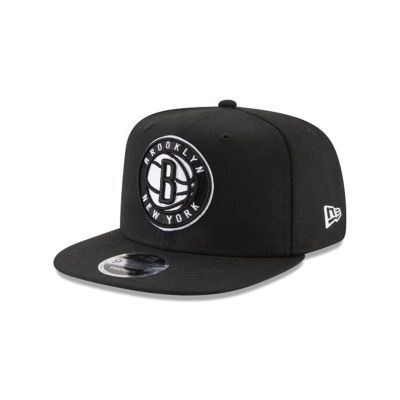 Brooklyn Nets Gorra | New Era NBA High Crown 9fifty Snapback Cap Mexico - Negros